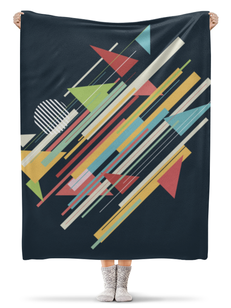 Заказать плед в Москве. Плед флисовый 130x170 см Abstract от oneredfoxstore@gmail.com - готовые дизайны и нанесение принтов.