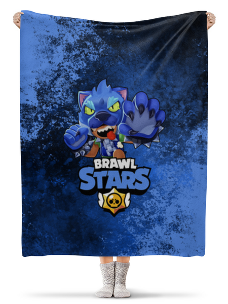 Заказать плед в Москве. Плед флисовый 130x170 см Brawl Stars Leon от weeert - готовые дизайны и нанесение принтов.