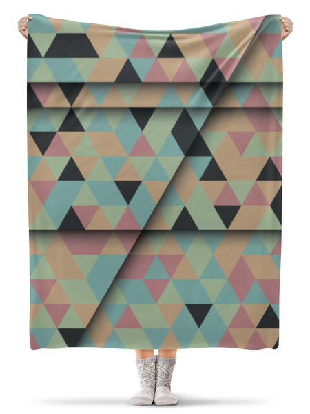 Заказать плед в Москве. Плед флисовый 130x170 см Abstract от oneredfoxstore@gmail.com - готовые дизайны и нанесение принтов.