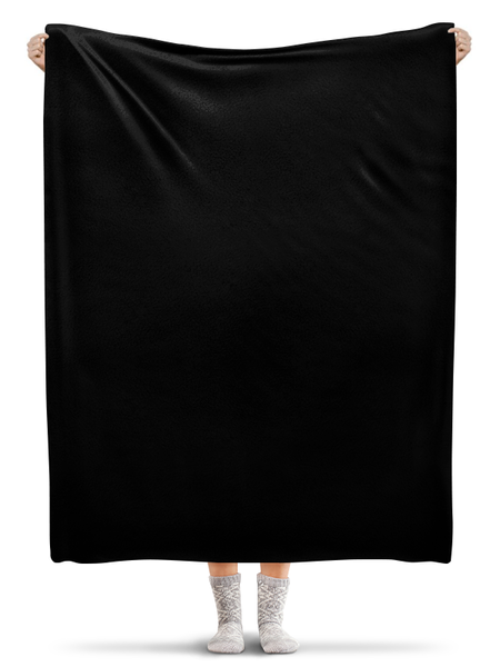 Заказать плед в Москве. Плед флисовый 130x170 см Манта для настоящих мужчин (черный вариант) от d_ari.design@mail.ru - готовые дизайны и нанесение принтов.