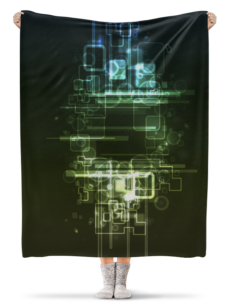 Заказать плед в Москве. Плед флисовый 130x170 см Abstract от oneredfoxstore@gmail.com - готовые дизайны и нанесение принтов.