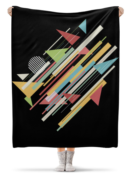 Заказать плед в Москве. Плед флисовый 130x170 см Abstract от oneredfoxstore@gmail.com - готовые дизайны и нанесение принтов.