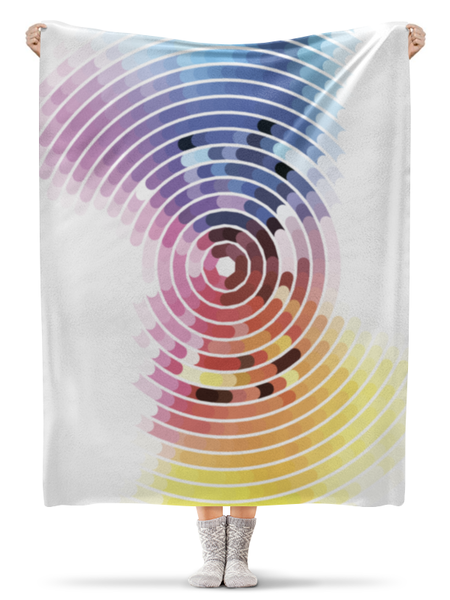 Заказать плед в Москве. Плед флисовый 130x170 см Abstract от oneredfoxstore@gmail.com - готовые дизайны и нанесение принтов.