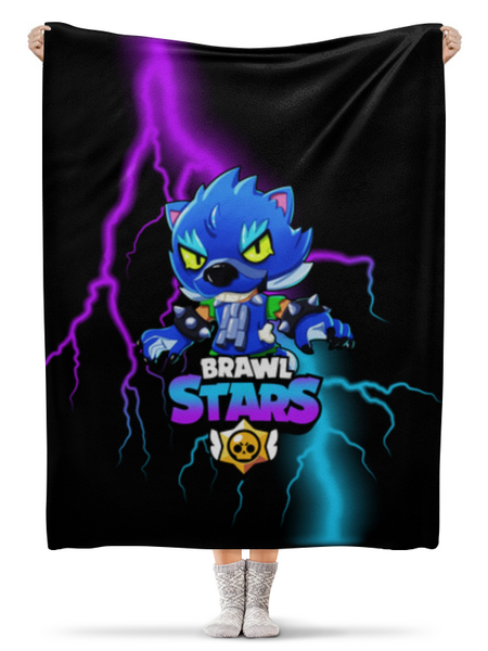 Заказать плед в Москве. Плед флисовый 130x170 см Brawl Stars Leon от weeert - готовые дизайны и нанесение принтов.