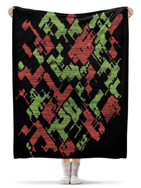Заказать плед в Москве. Плед флисовый 130x170 см Abstract от oneredfoxstore@gmail.com - готовые дизайны и нанесение принтов.