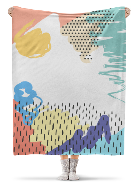 Заказать плед в Москве. Плед флисовый 130x170 см Abstract от oneredfoxstore@gmail.com - готовые дизайны и нанесение принтов.