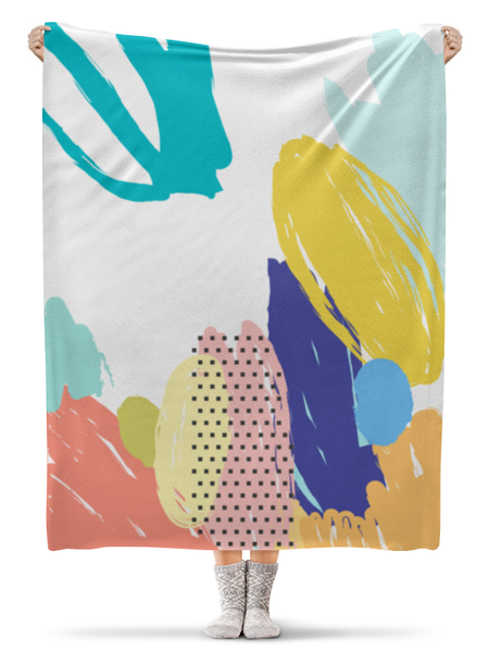 Заказать плед в Москве. Плед флисовый 130x170 см Abstract от oneredfoxstore@gmail.com - готовые дизайны и нанесение принтов.