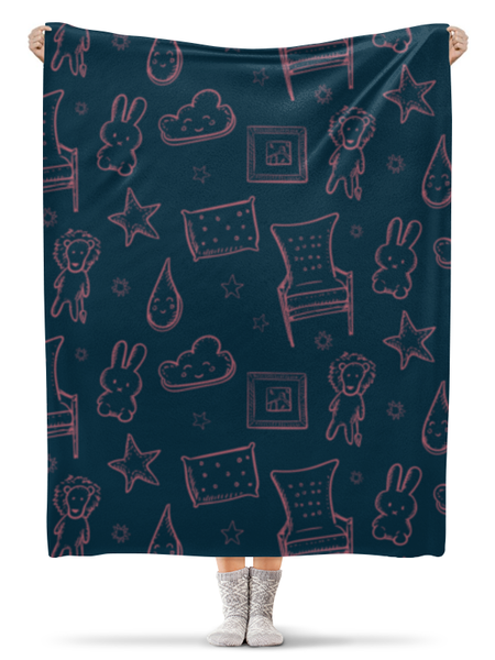 Заказать плед в Москве. Плед флисовый 130x170 см Abstract от oneredfoxstore@gmail.com - готовые дизайны и нанесение принтов.