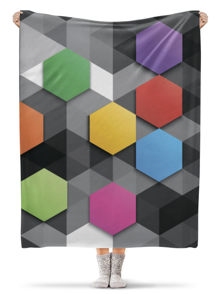 Заказать плед в Москве. Плед флисовый 130x170 см Abstract от oneredfoxstore@gmail.com - готовые дизайны и нанесение принтов.