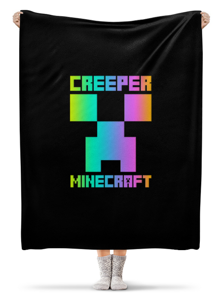 Заказать плед в Москве. Плед флисовый 130x170 см MINECRAFT CREEPER от weeert - готовые дизайны и нанесение принтов.