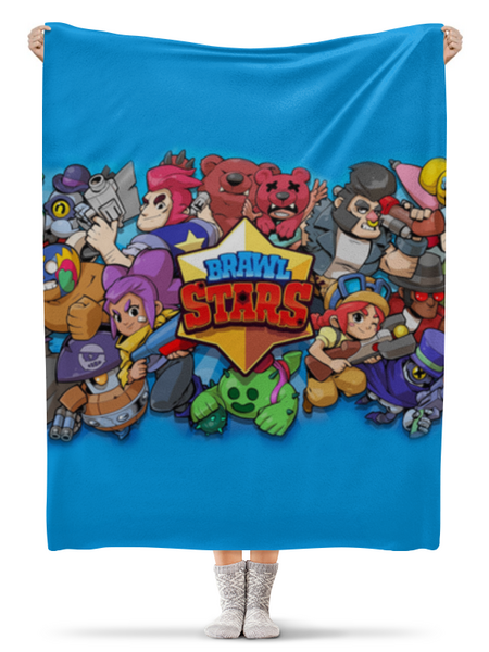 Заказать плед в Москве. Плед флисовый 130x170 см Brawl Stars ПЕРСОНАЖИ от weeert - готовые дизайны и нанесение принтов.