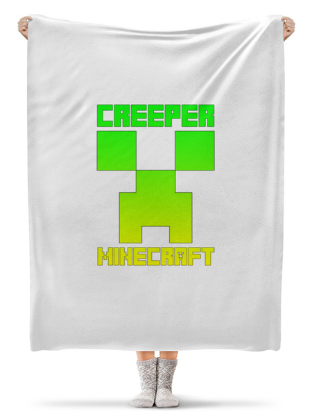 Заказать плед в Москве. Плед флисовый 130x170 см MINECRAFT CREEPER от vista12761@rambler.ru - готовые дизайны и нанесение принтов.