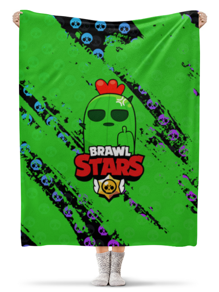 Заказать плед в Москве. Плед флисовый 130x170 см Brawl Stars  от weeert - готовые дизайны и нанесение принтов.