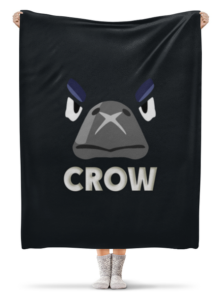 Заказать плед в Москве. Плед флисовый 130x170 см Brawl Stars CROW от weeert - готовые дизайны и нанесение принтов.