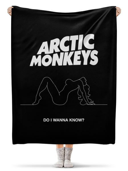 Заказать плед в Москве. Плед флисовый 130x170 см Arctic Monkeys от geekbox - готовые дизайны и нанесение принтов.