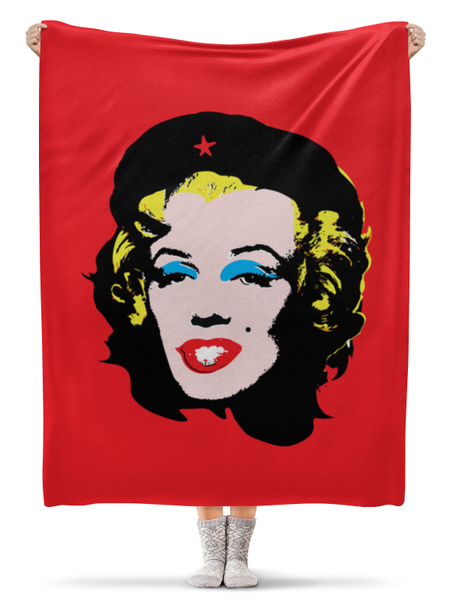 Заказать плед в Москве. Плед флисовый 130x170 см Che Guevara- Marilyn Monroe от zen4@bk.ru - готовые дизайны и нанесение принтов.
