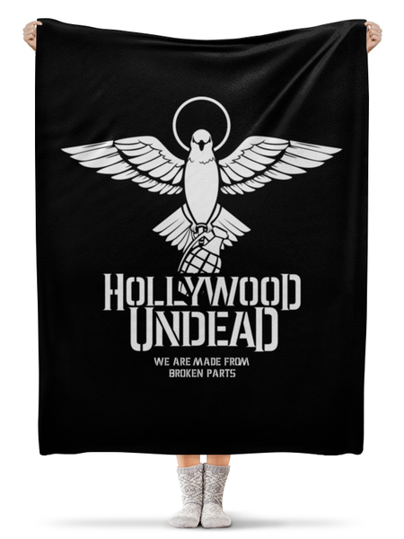 Заказать плед в Москве. Плед флисовый 130x170 см Hollywood Undead от geekbox - готовые дизайны и нанесение принтов.