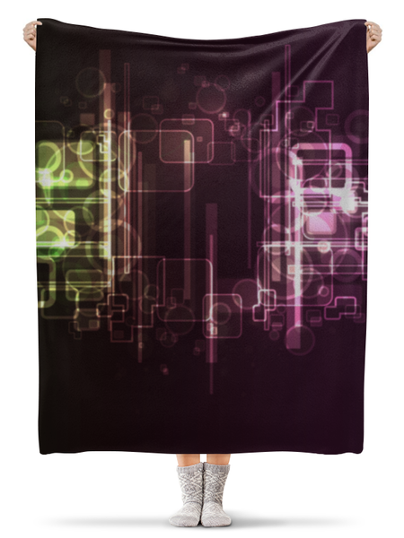 Заказать плед в Москве. Плед флисовый 130x170 см Abstract от oneredfoxstore@gmail.com - готовые дизайны и нанесение принтов.
