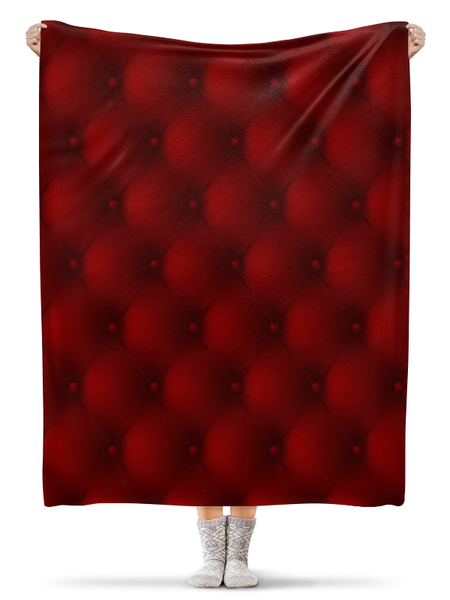 Заказать плед в Москве. Плед флисовый 130x170 см Красный от BeliySlon - готовые дизайны и нанесение принтов.