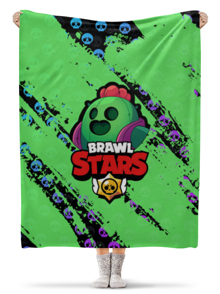 Заказать плед в Москве. Плед флисовый 130x170 см Brawl Stars  от weeert - готовые дизайны и нанесение принтов.