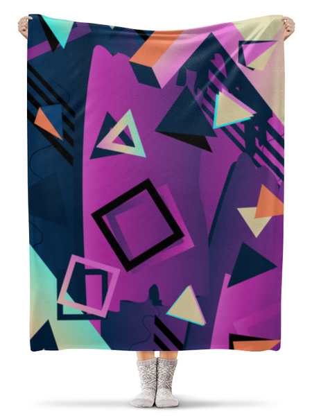 Заказать плед в Москве. Плед флисовый 130x170 см Abstract от oneredfoxstore@gmail.com - готовые дизайны и нанесение принтов.