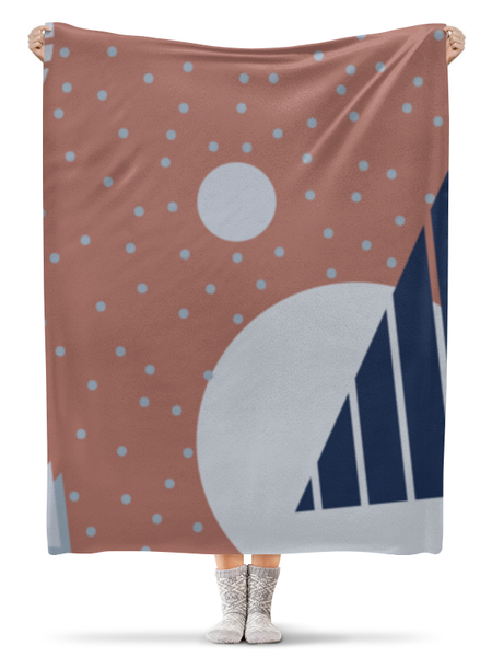 Заказать плед в Москве. Плед флисовый 130x170 см Abstract от oneredfoxstore@gmail.com - готовые дизайны и нанесение принтов.