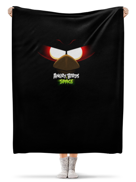Заказать плед в Москве. Плед флисовый 130x170 см Space (Angry Birds) от Аня Лукьянова - готовые дизайны и нанесение принтов.