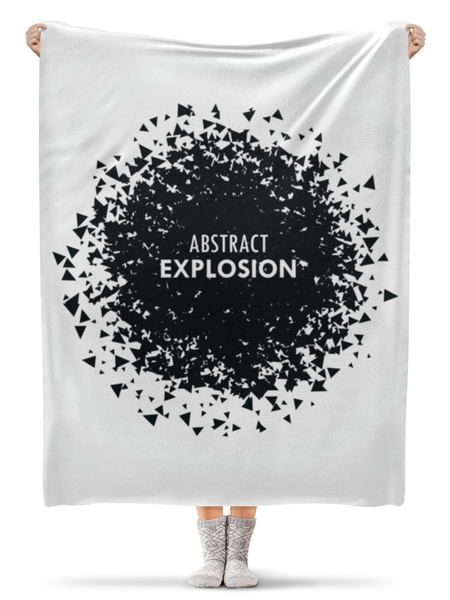Заказать плед в Москве. Плед флисовый 130x170 см Abstract от oneredfoxstore@gmail.com - готовые дизайны и нанесение принтов.
