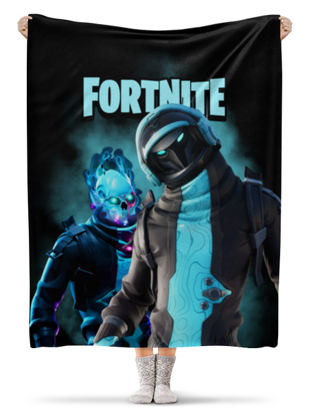 Заказать плед в Москве. Плед флисовый 130x170 см FORTNITE от geekbox - готовые дизайны и нанесение принтов.