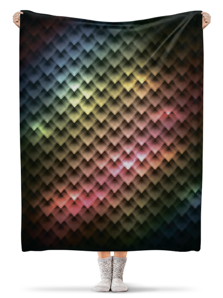 Заказать плед в Москве. Плед флисовый 130x170 см Abstract от oneredfoxstore@gmail.com - готовые дизайны и нанесение принтов.