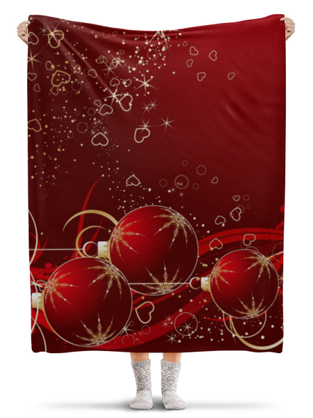 Заказать плед в Москве. Плед флисовый 130x170 см Merry Christmas от Leichenwagen - готовые дизайны и нанесение принтов.