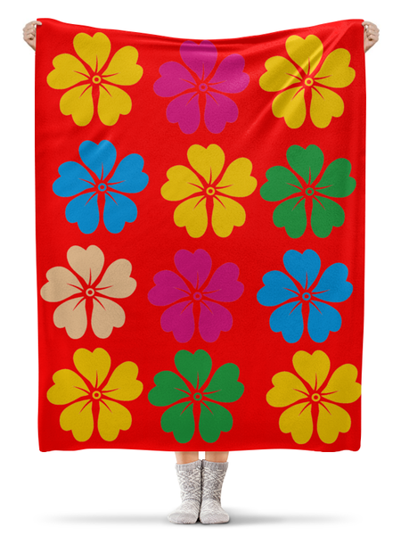 Заказать плед в Москве. Плед флисовый 130x170 см лилии Lilies от nikol - готовые дизайны и нанесение принтов.