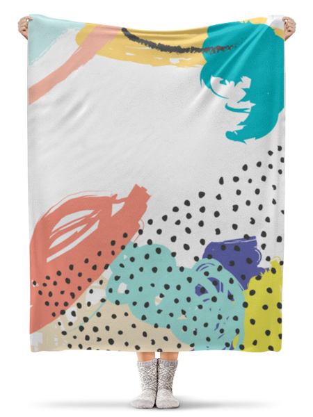 Заказать плед в Москве. Плед флисовый 130x170 см Abstract от oneredfoxstore@gmail.com - готовые дизайны и нанесение принтов.