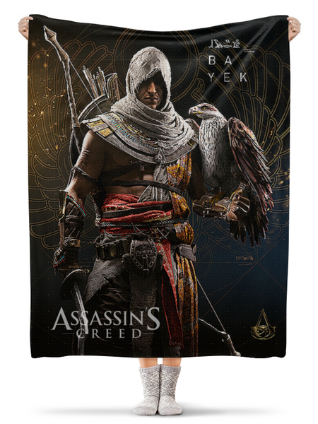 Заказать плед в Москве. Плед флисовый 130x170 см ASSASSINS CREED от robus - готовые дизайны и нанесение принтов.