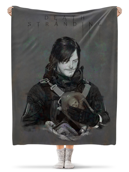 Заказать плед в Москве. Плед флисовый 130x170 см Death Stranding от Дана Столыпина - готовые дизайны и нанесение принтов.