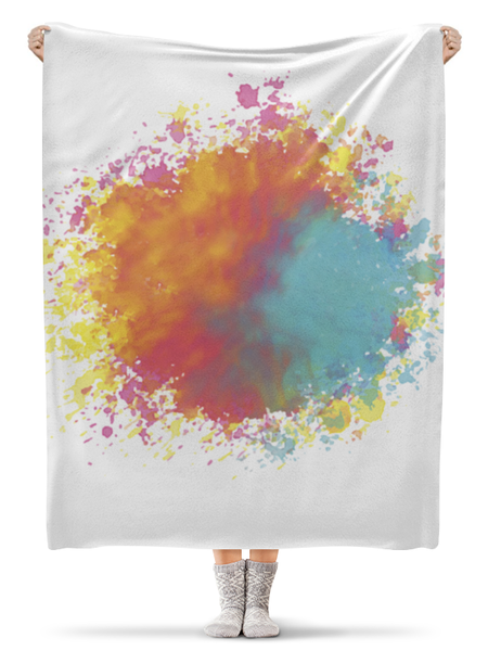 Заказать плед в Москве. Плед флисовый 130x170 см Abstract от oneredfoxstore@gmail.com - готовые дизайны и нанесение принтов.