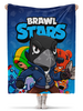 Заказать плед в Москве. Плед флисовый 130x170 см BRAWL STARS от geekbox - готовые дизайны и нанесение принтов.