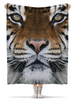 Заказать плед в Москве. Плед флисовый 130x170 см Амурский тигр от nadegda - готовые дизайны и нанесение принтов.