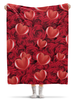 Заказать плед в Москве. Плед флисовый 130x170 см Сердечки и розы от nadegda - готовые дизайны и нанесение принтов.
