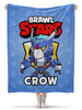 Заказать плед в Москве. Плед флисовый 130x170 см BRAWL STARS CROW от geekbox - готовые дизайны и нанесение принтов.