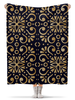 Заказать плед в Москве. Плед флисовый 130x170 см Цветочное золото от nadegda - готовые дизайны и нанесение принтов.