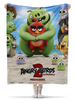 Заказать плед в Москве. Плед флисовый 130x170 см ANGRY BIRDS от robus - готовые дизайны и нанесение принтов.