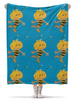Заказать плед в Москве. Плед флисовый 130x170 см Пчелка от mrs-snit@yandex.ru - готовые дизайны и нанесение принтов.