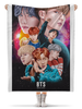 Заказать плед в Москве. Плед флисовый 130x170 см Группа BTS от weeert - готовые дизайны и нанесение принтов.