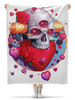 Заказать плед в Москве. Плед флисовый 130x170 см Heart Skull от Дана Столыпина - готовые дизайны и нанесение принтов.