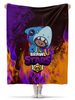Заказать плед в Москве. Плед флисовый 130x170 см Brawl Stars Leon Shark от weeert - готовые дизайны и нанесение принтов.