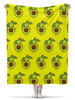 Заказать плед в Москве. Плед флисовый 130x170 см авокадо от queen  - готовые дизайны и нанесение принтов.