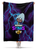 Заказать плед в Москве. Плед флисовый 130x170 см Brawl Stars Leon Shark от weeert - готовые дизайны и нанесение принтов.