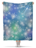 Заказать плед в Москве. Плед флисовый 130x170 см Снежинка от Ирина - готовые дизайны и нанесение принтов.