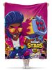 Заказать плед в Москве. Плед флисовый 130x170 см BRAWL STARS BROCK от geekbox - готовые дизайны и нанесение принтов.